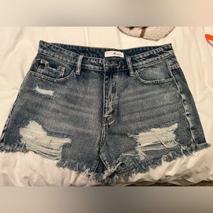 Kancan Jean shorts destroyed